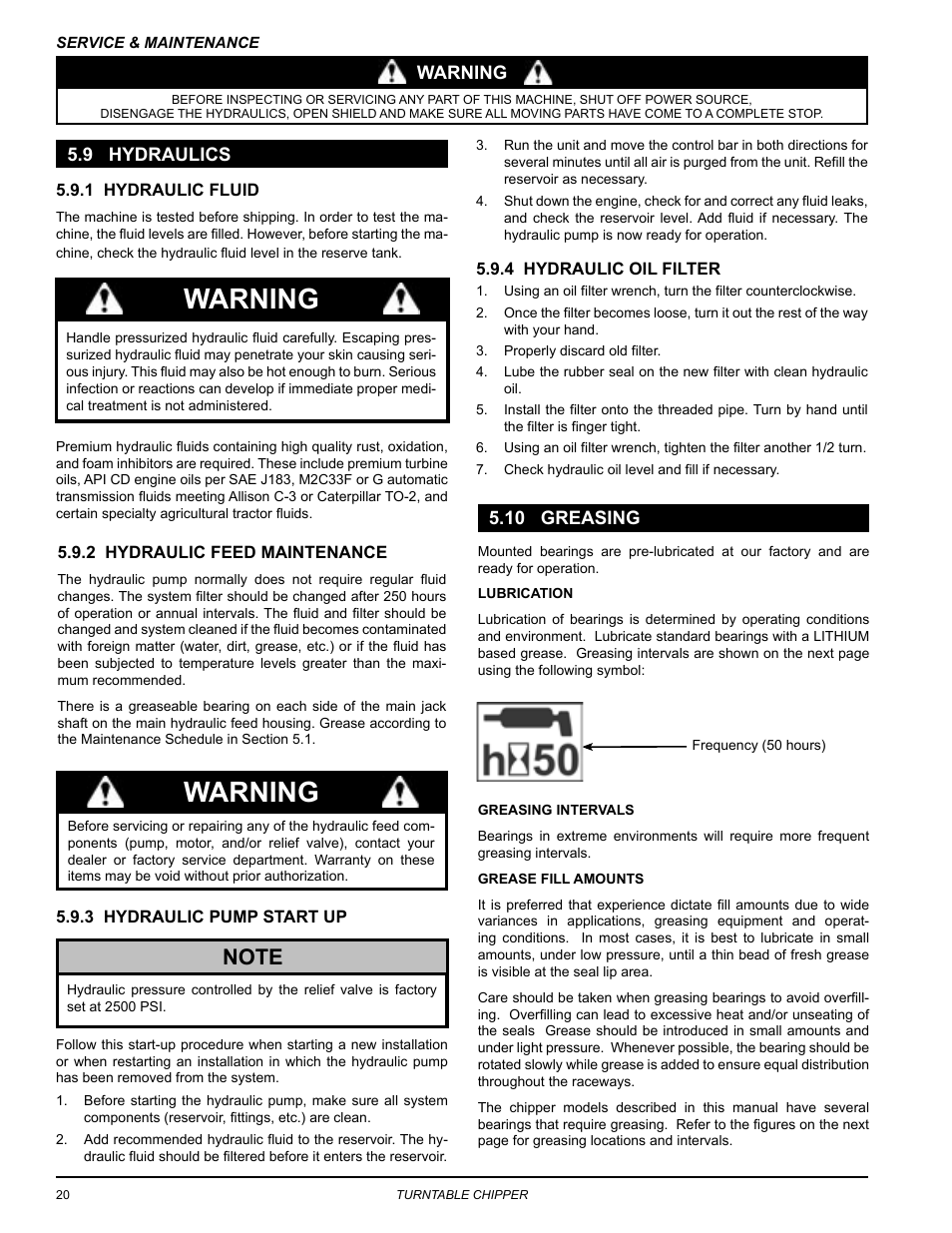 Warning | Echo 76824 Owners Manual v.3 User Manual | Page 24 / 32