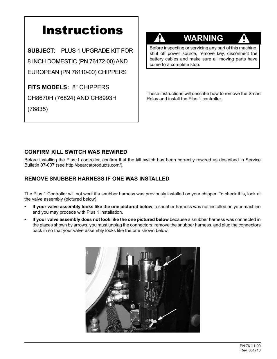 Echo CH8670H Instruction v.5 User Manual | 8 pages