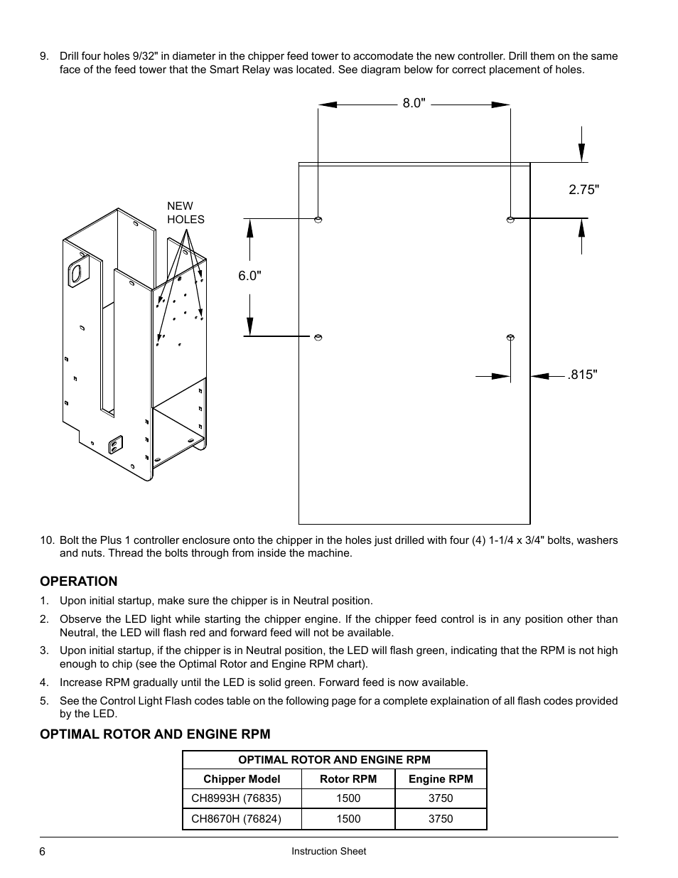Echo CH8670H Instruction v.5 User Manual | Page 6 / 8
