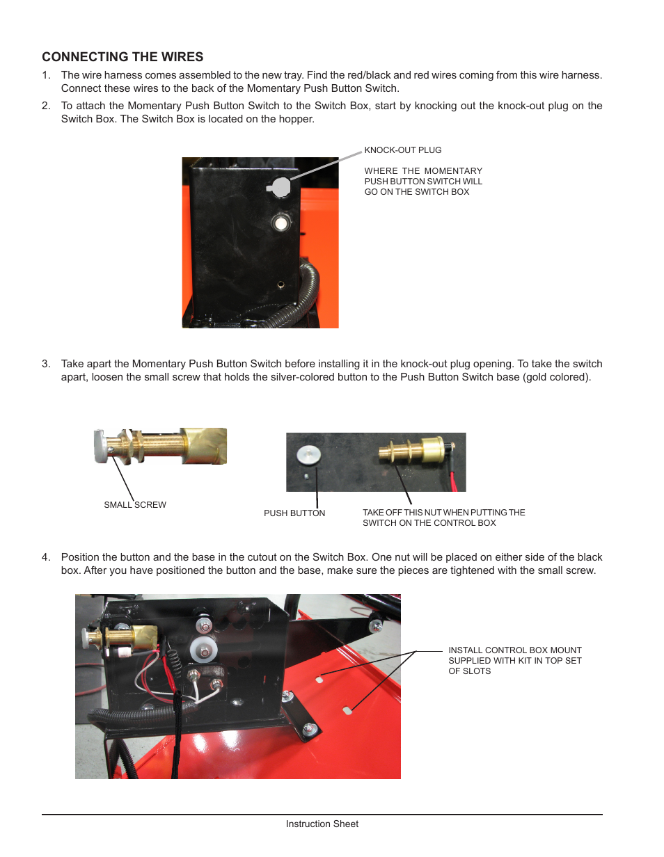 Connecting the wires | Echo 76824 Instruction User Manual | Page 2 / 4