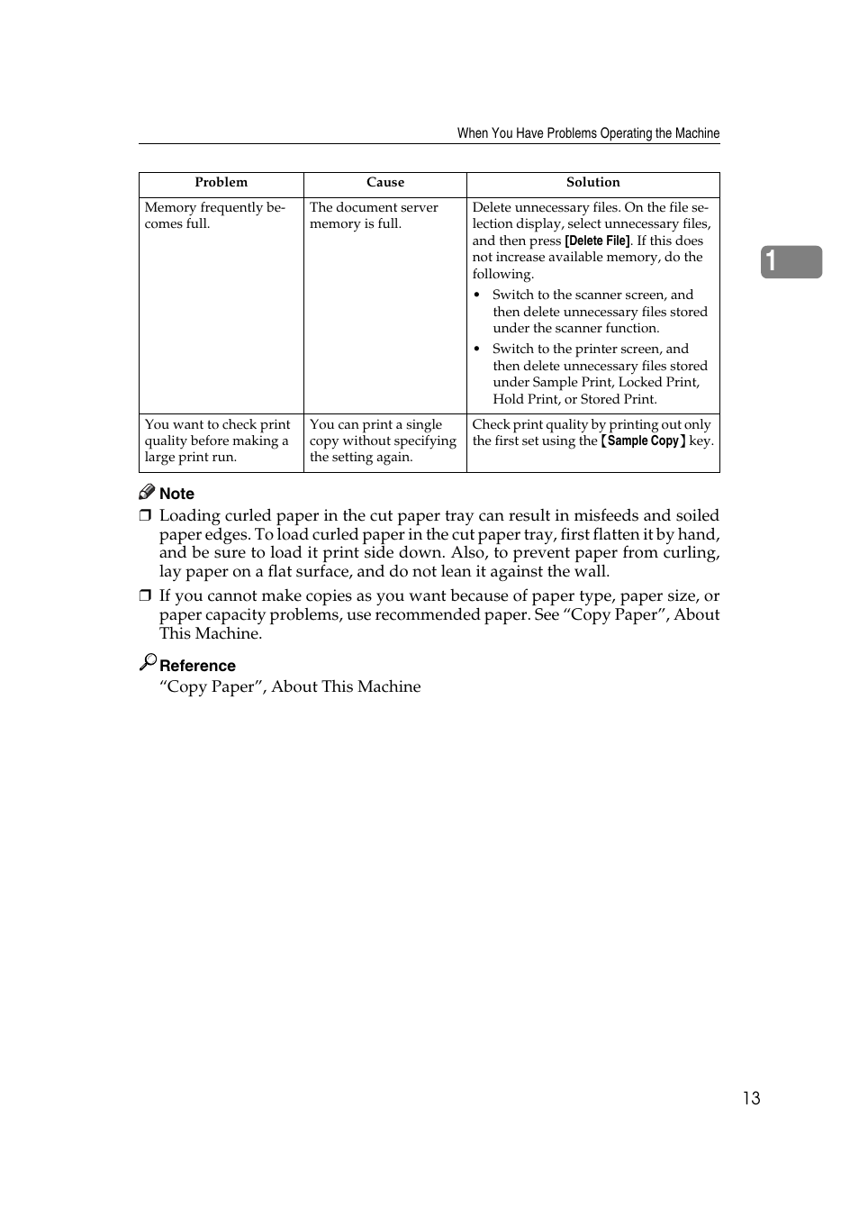 Ricoh Aficio MP W2400 User Manual | Page 19 / 92