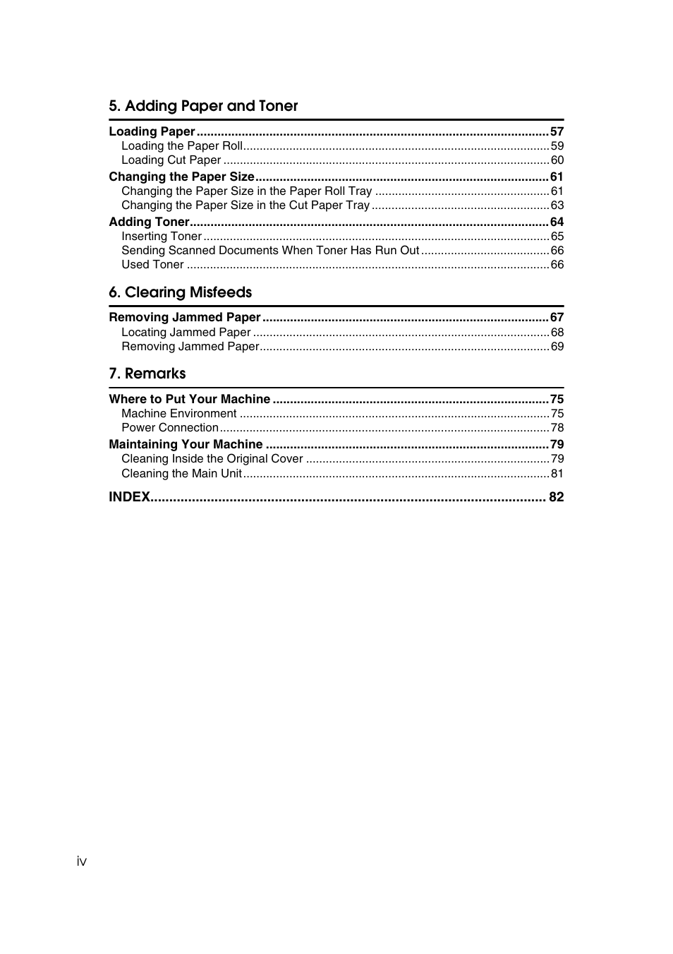Ricoh Aficio MP W2400 User Manual | Page 6 / 92