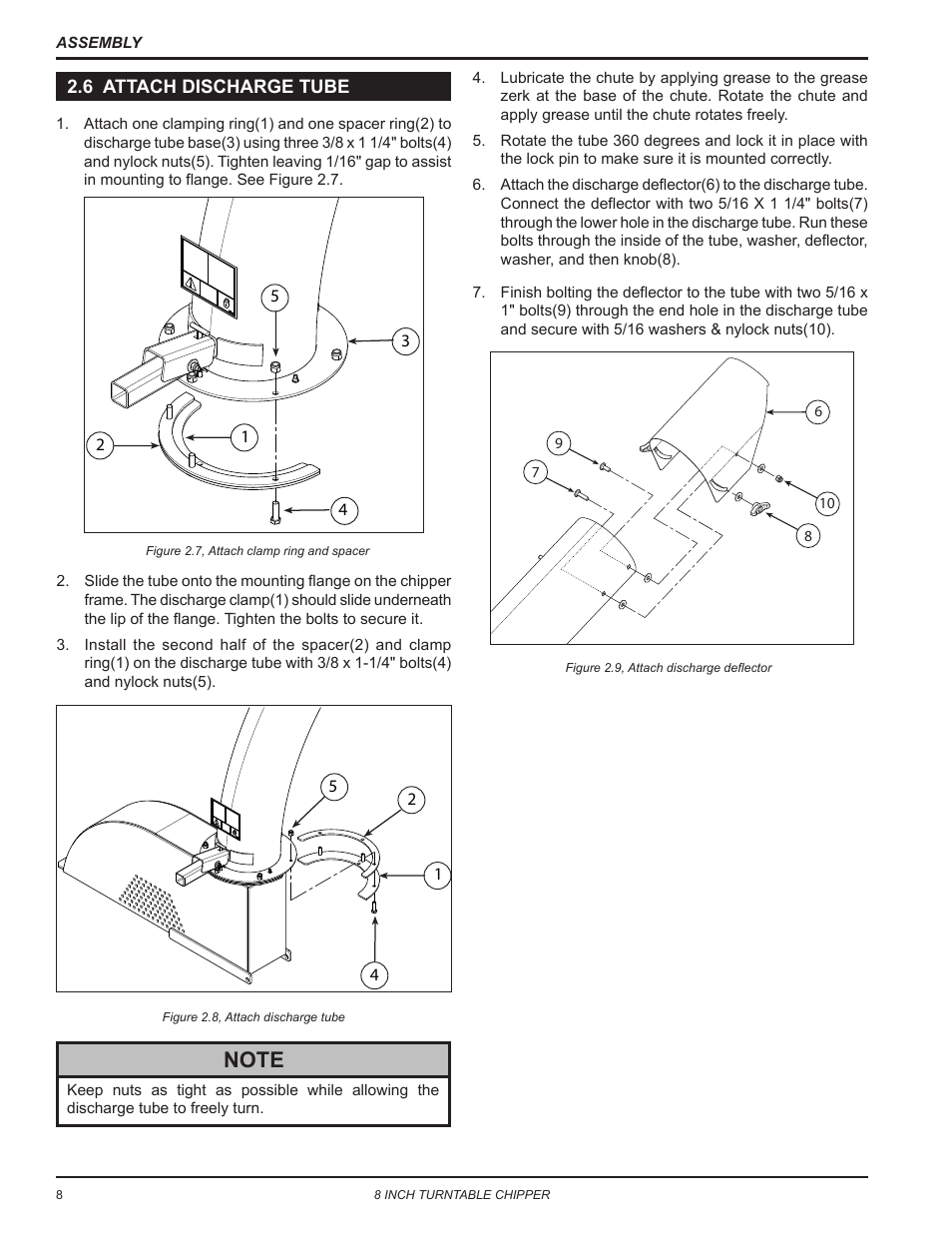 6 attach discharge tube | Echo CH8720iH Owners Manual v.2 User Manual | Page 12 / 37