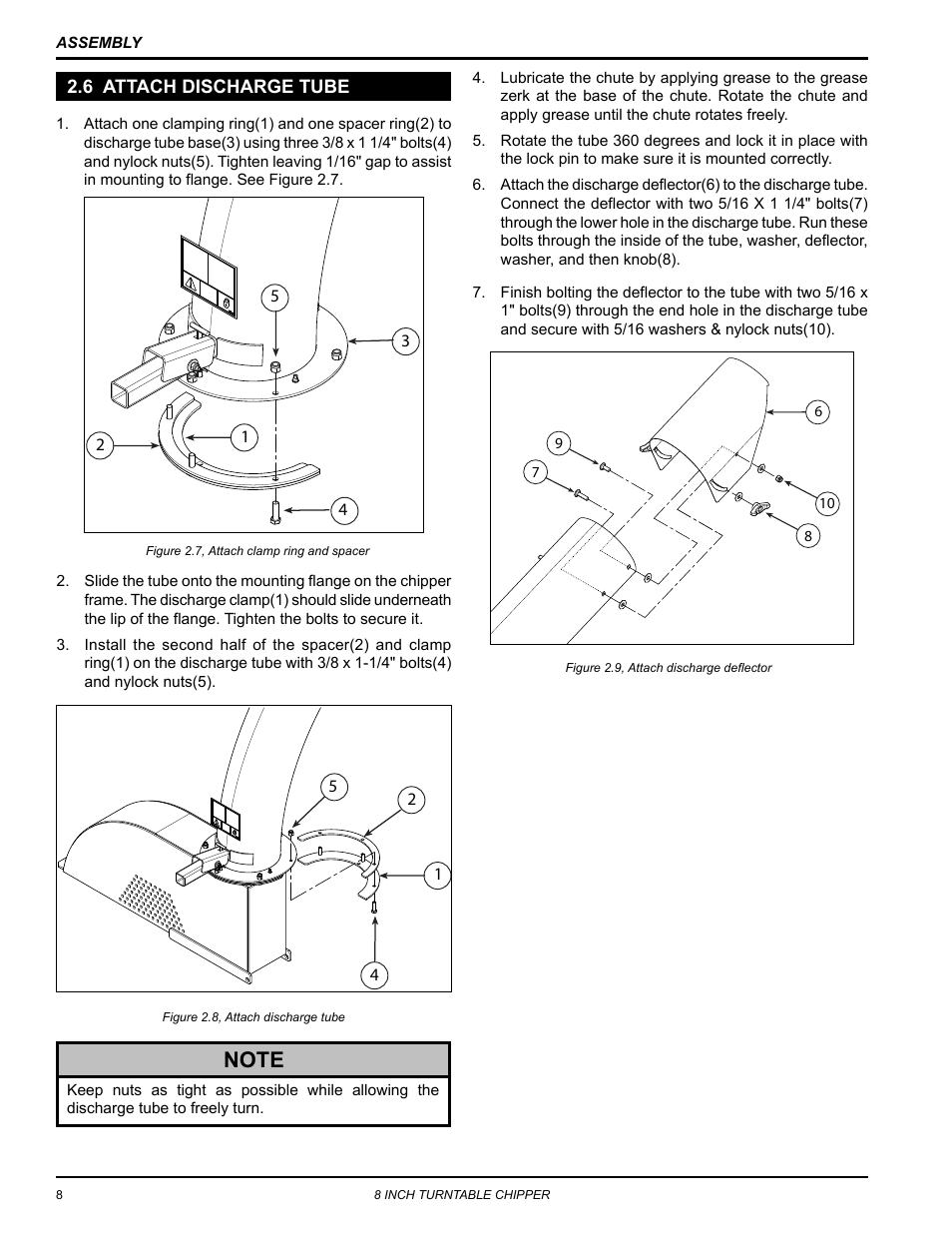 6 attach discharge tube | Echo CH8720iH Owners Manual v.1 User Manual | Page 12 / 35