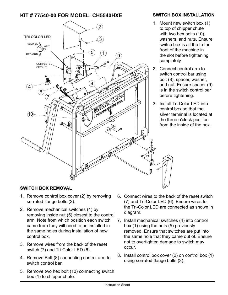 Echo CH5540HXE User Manual | Page 7 / 8
