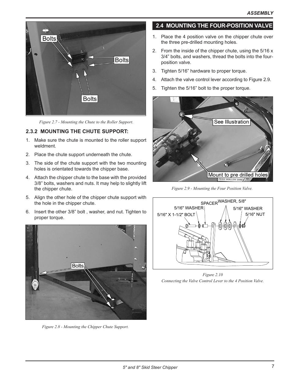 4 mounting the four-position valve | Echo CH500H Owners Manual v.3 User Manual | Page 11 / 24