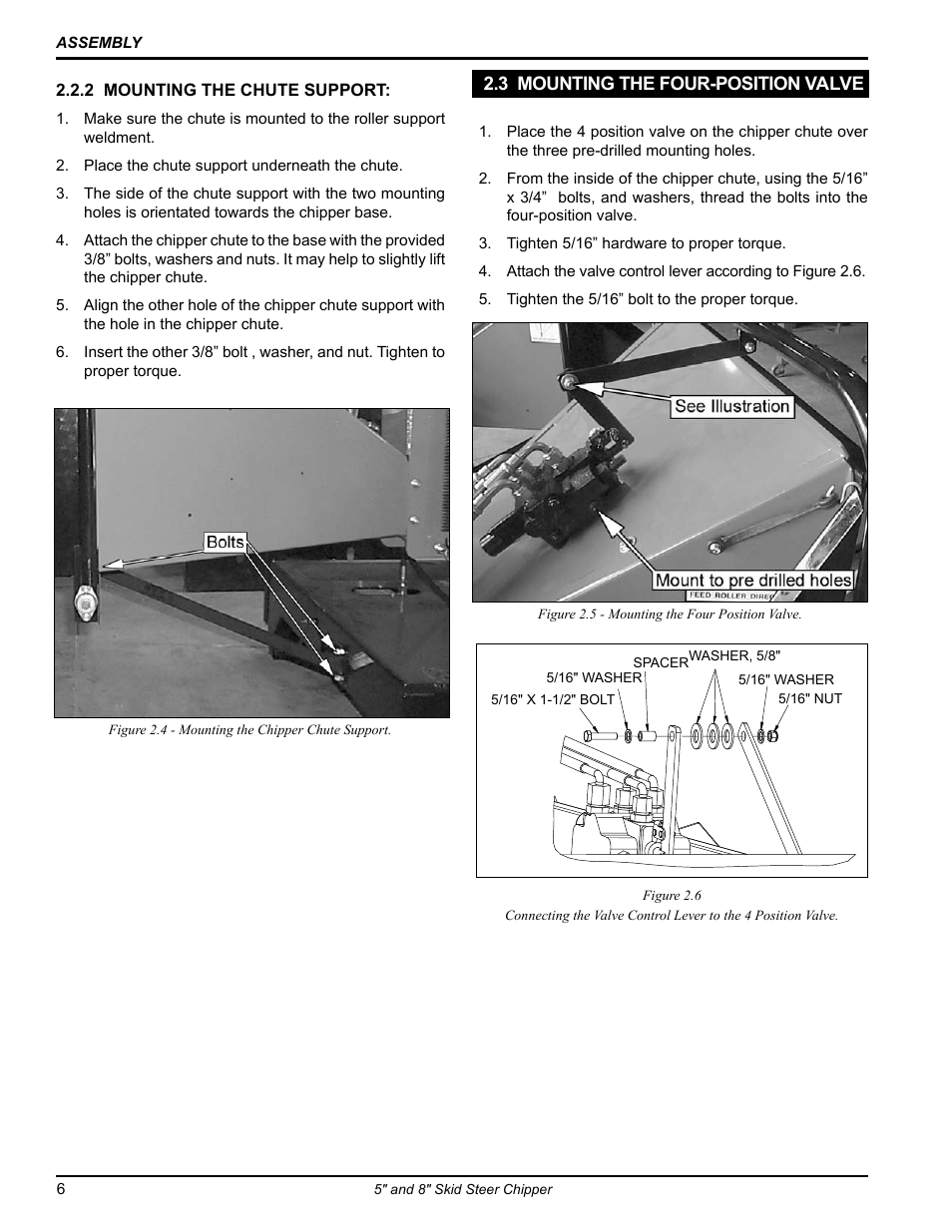 3 mounting the four-position valve | Echo CH500H Owners Manual v.1 User Manual | Page 10 / 24
