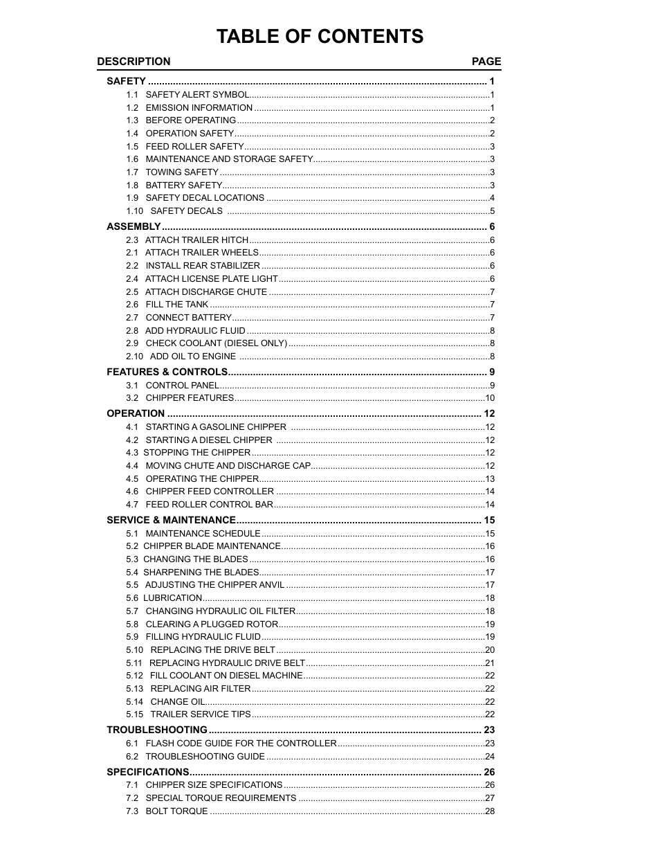 Echo CH611DH Owners Manual v.4 User Manual | Page 4 / 39