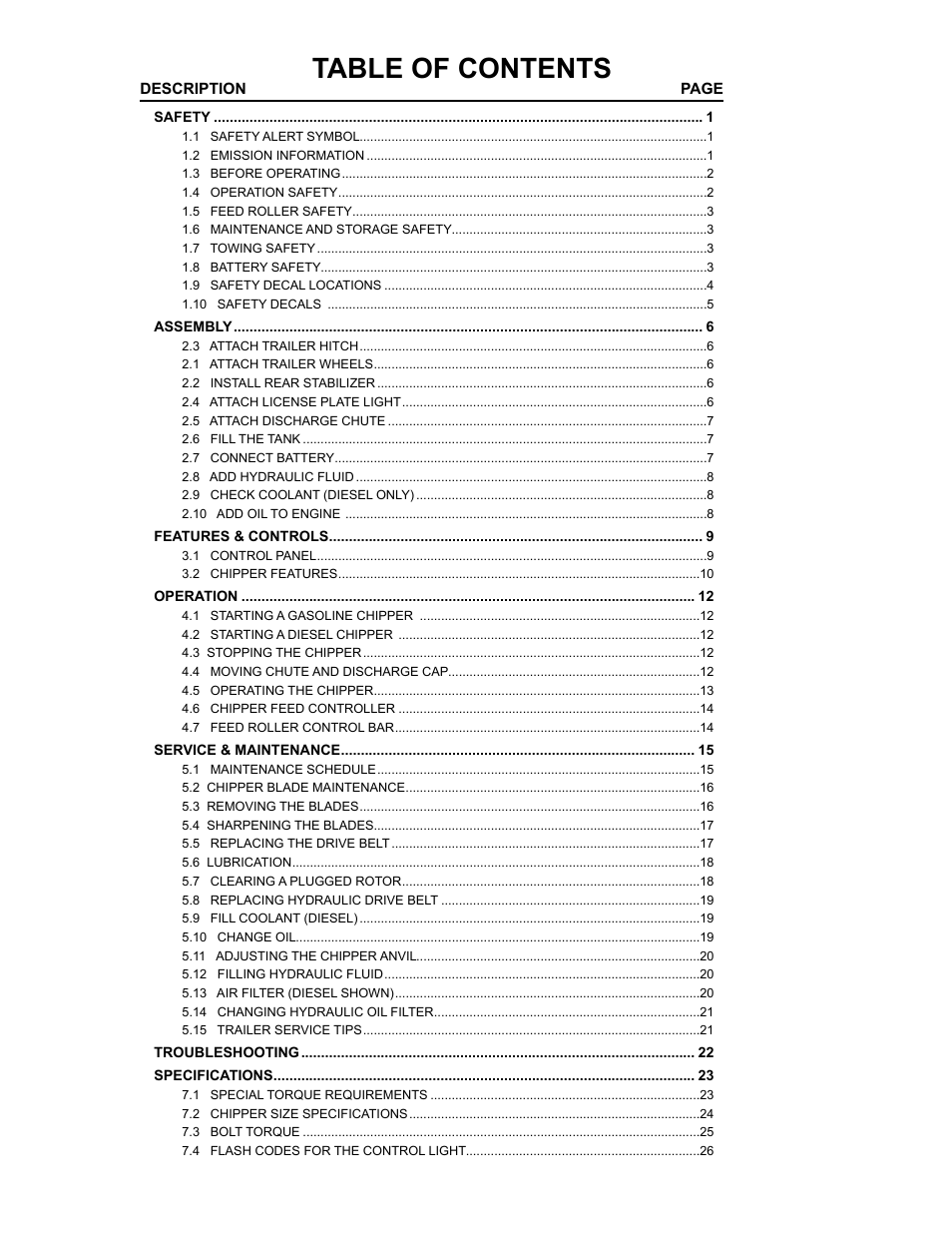 Echo CH611DH Owners Manual v.3 User Manual | Page 4 / 37