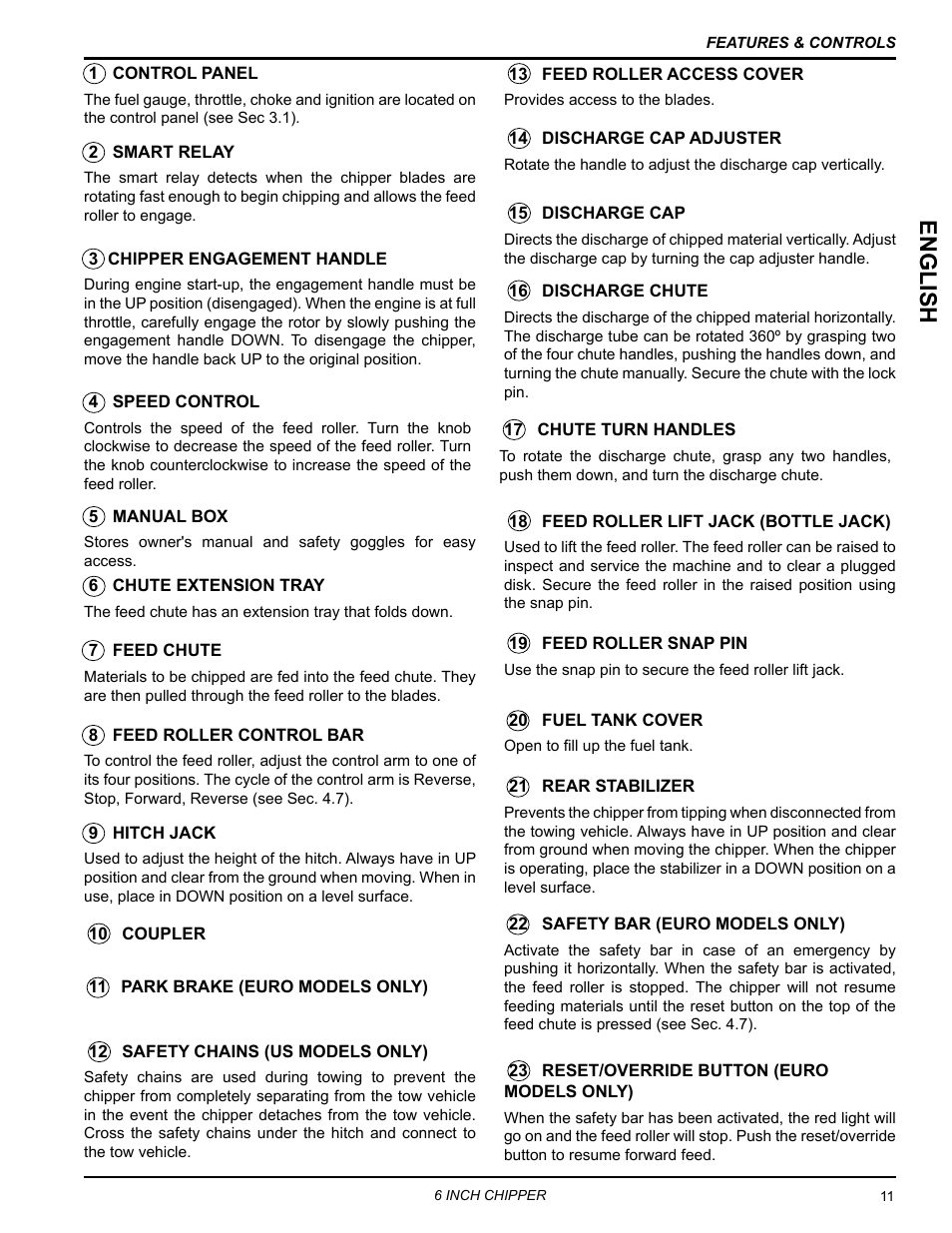 English | Echo 76624 Owners Manual v.4 User Manual | Page 15 / 38