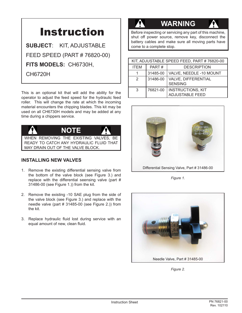 Echo CH6720H Instruction v.1 User Manual | 2 pages
