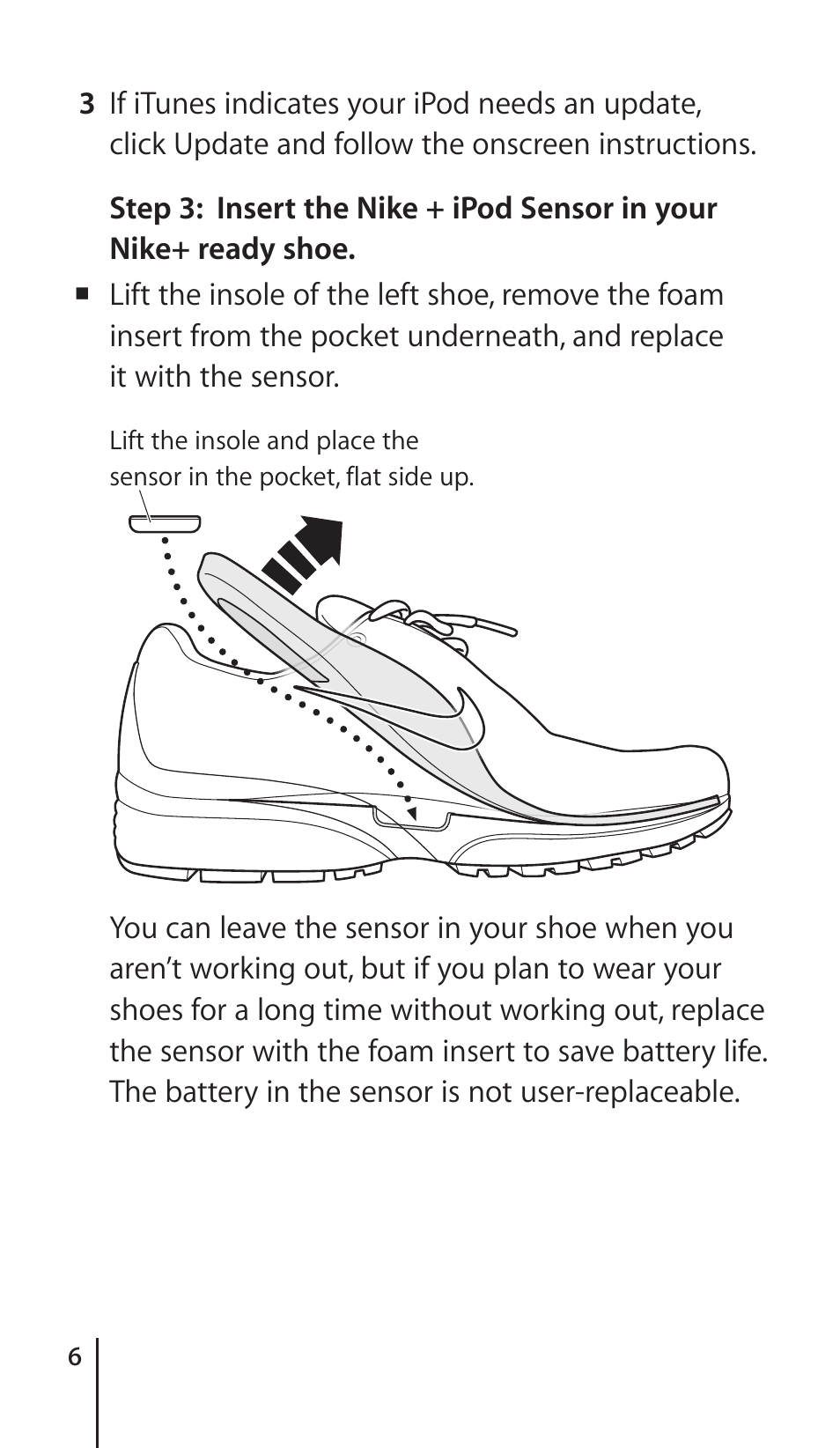 Apple Nike + iPod Sensor User Manual | Page 6 / 36