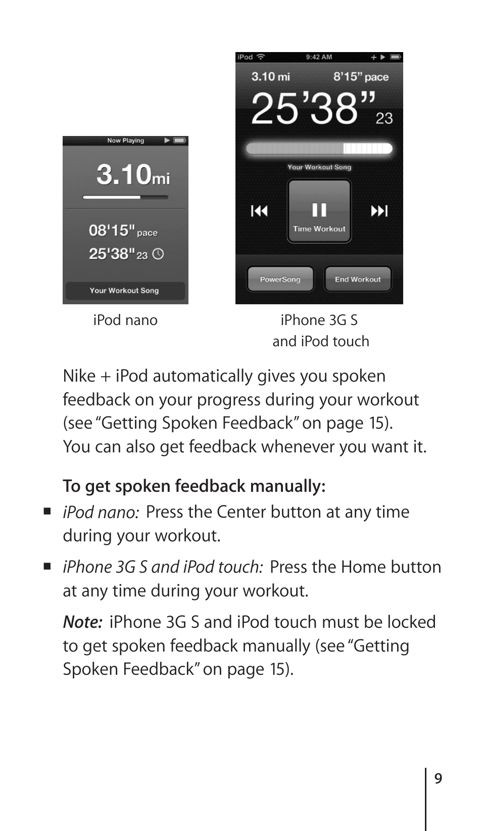 Apple Nike + iPod Sensor User Manual | Page 9 / 36