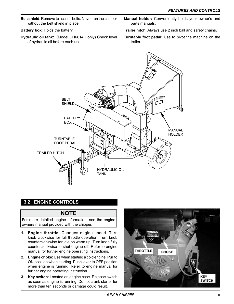 2 engine controls | Echo 72620 User Manual | Page 13 / 28