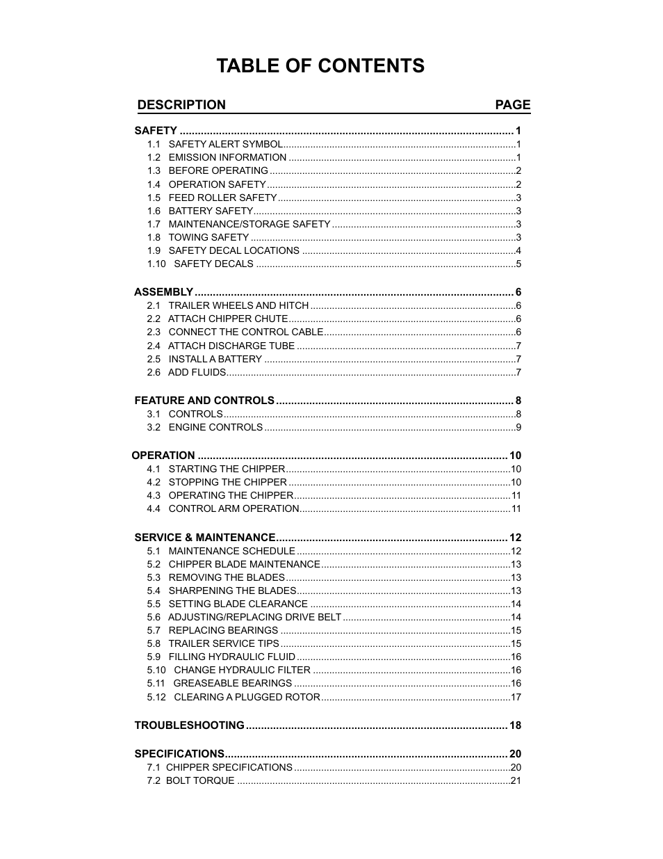 Echo 72620 User Manual | Page 4 / 28