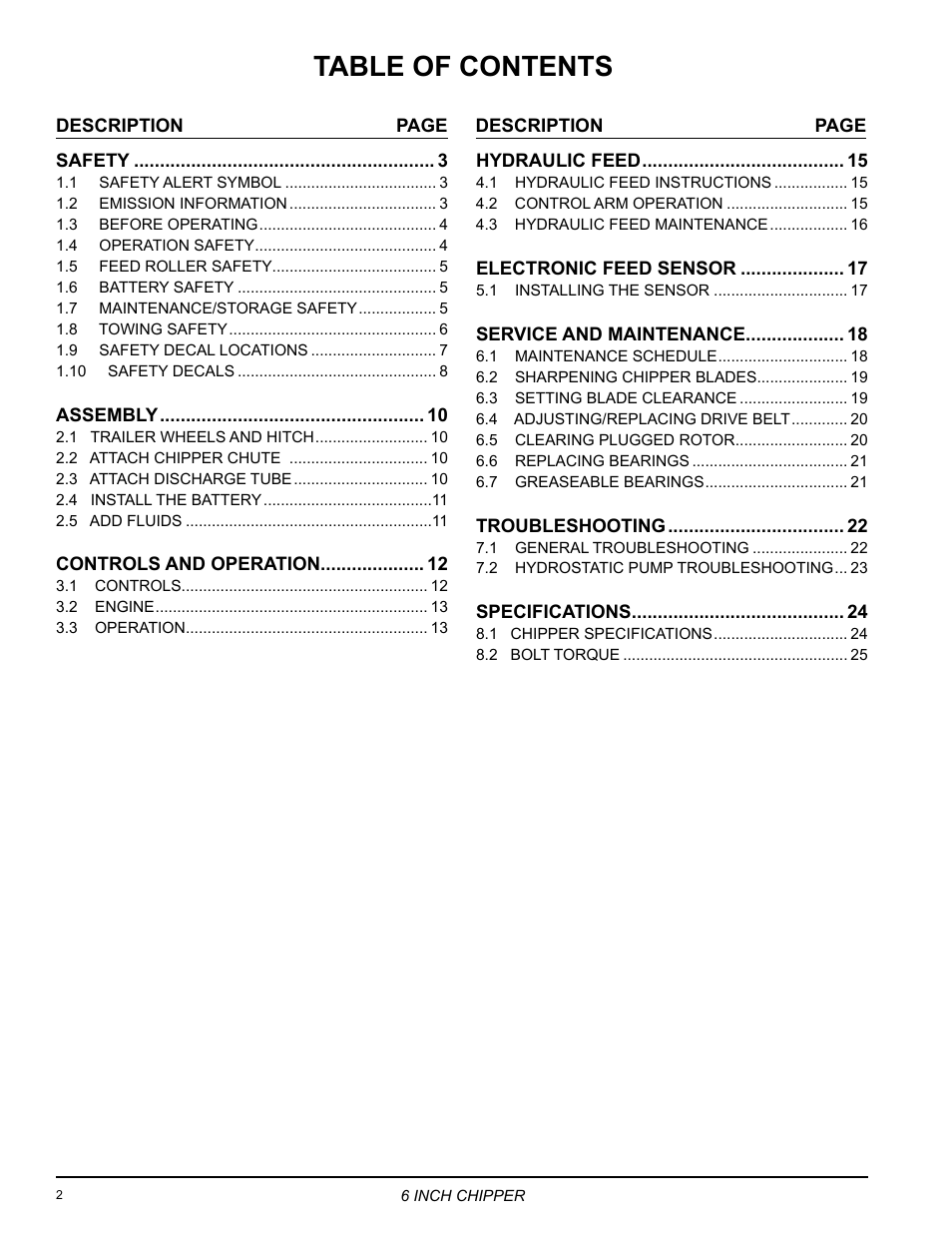 Echo CH6614 Owners Manual v.1 User Manual | Page 4 / 32
