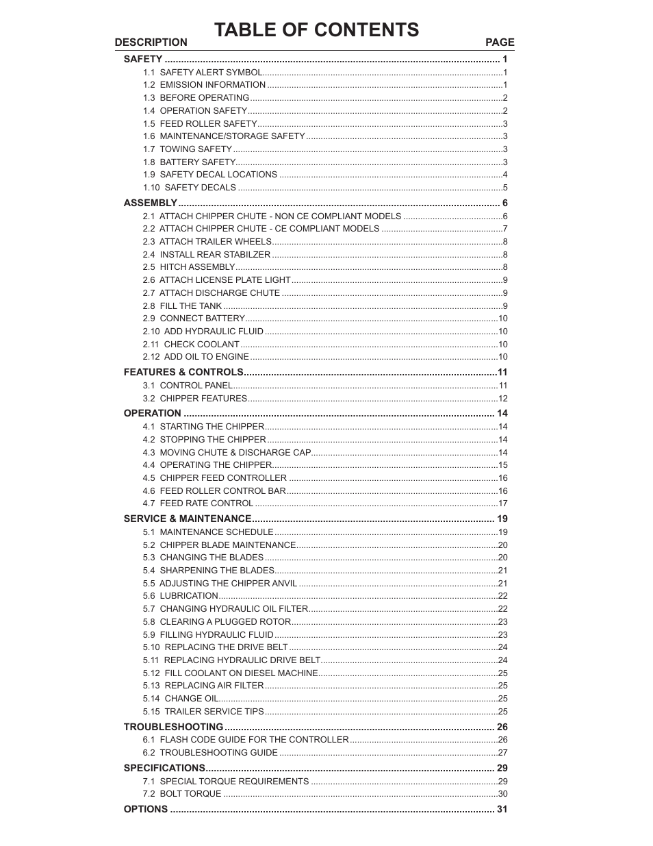 Echo CH611DH Owners Manual v.6 User Manual | Page 4 / 37