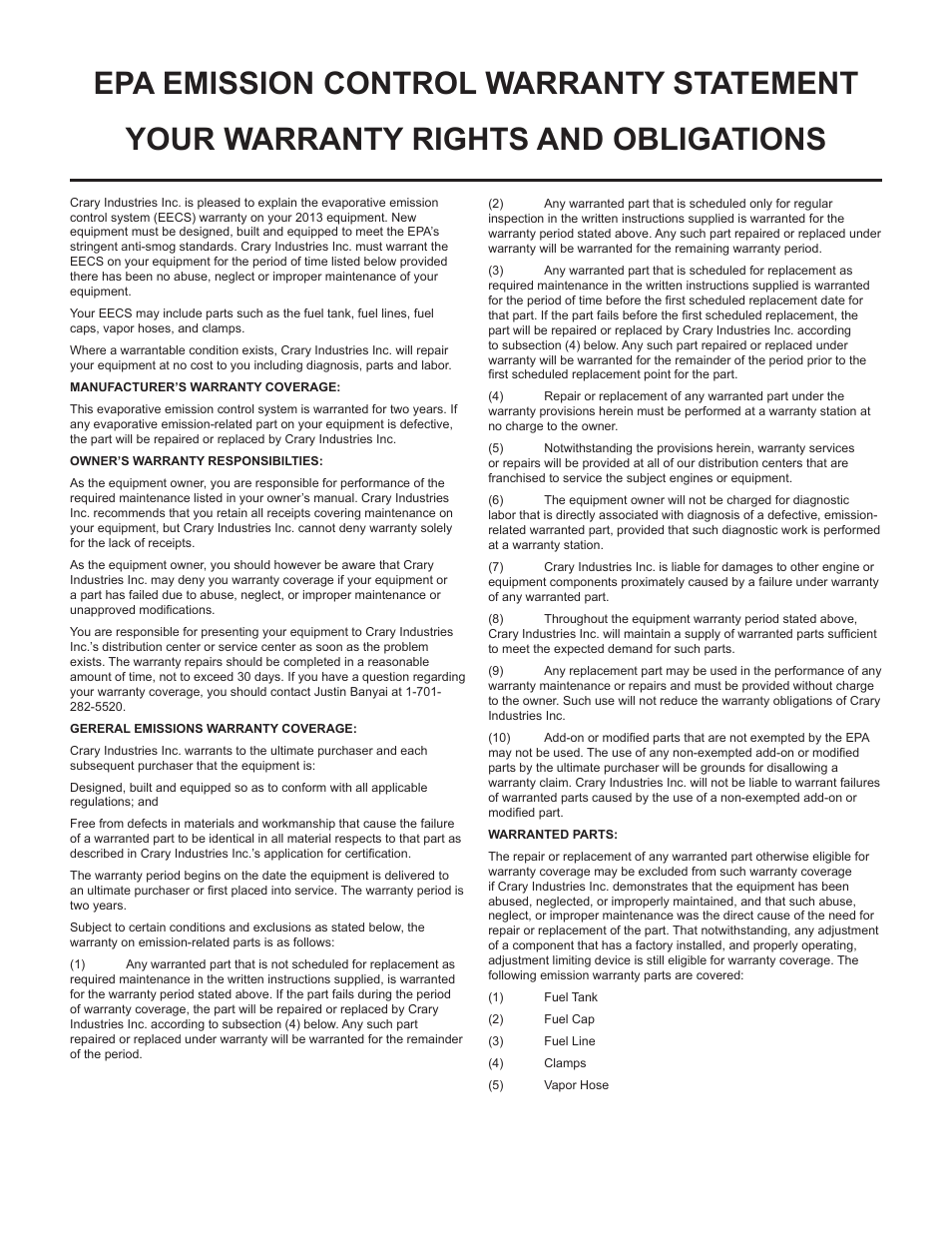 Echo CH5653 Owners Manual v.2 User Manual | Page 25 / 26