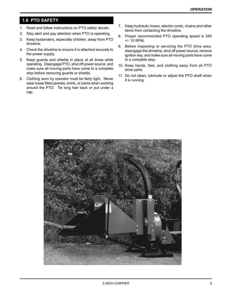 6 pto safety | Echo 74554 Owners Manual v.4 User Manual | Page 7 / 25