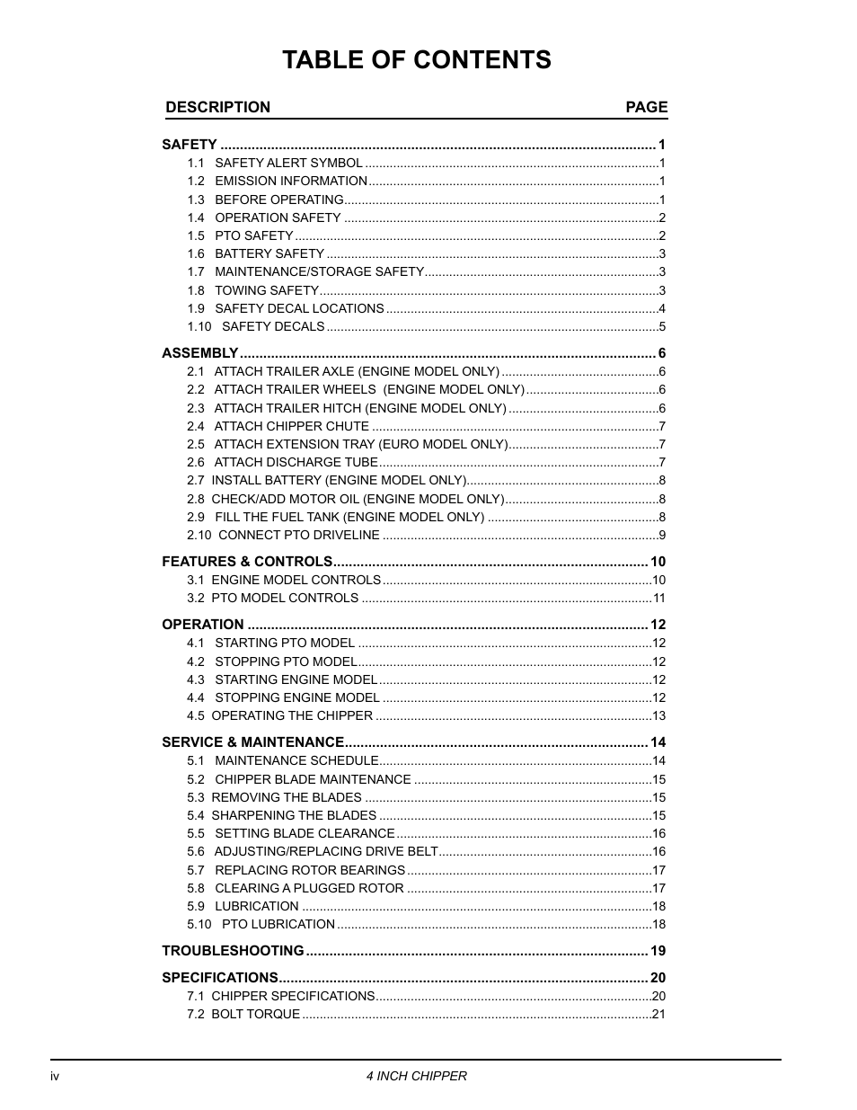 Echo 73413 Owners Manual v.3 User Manual | Page 4 / 28