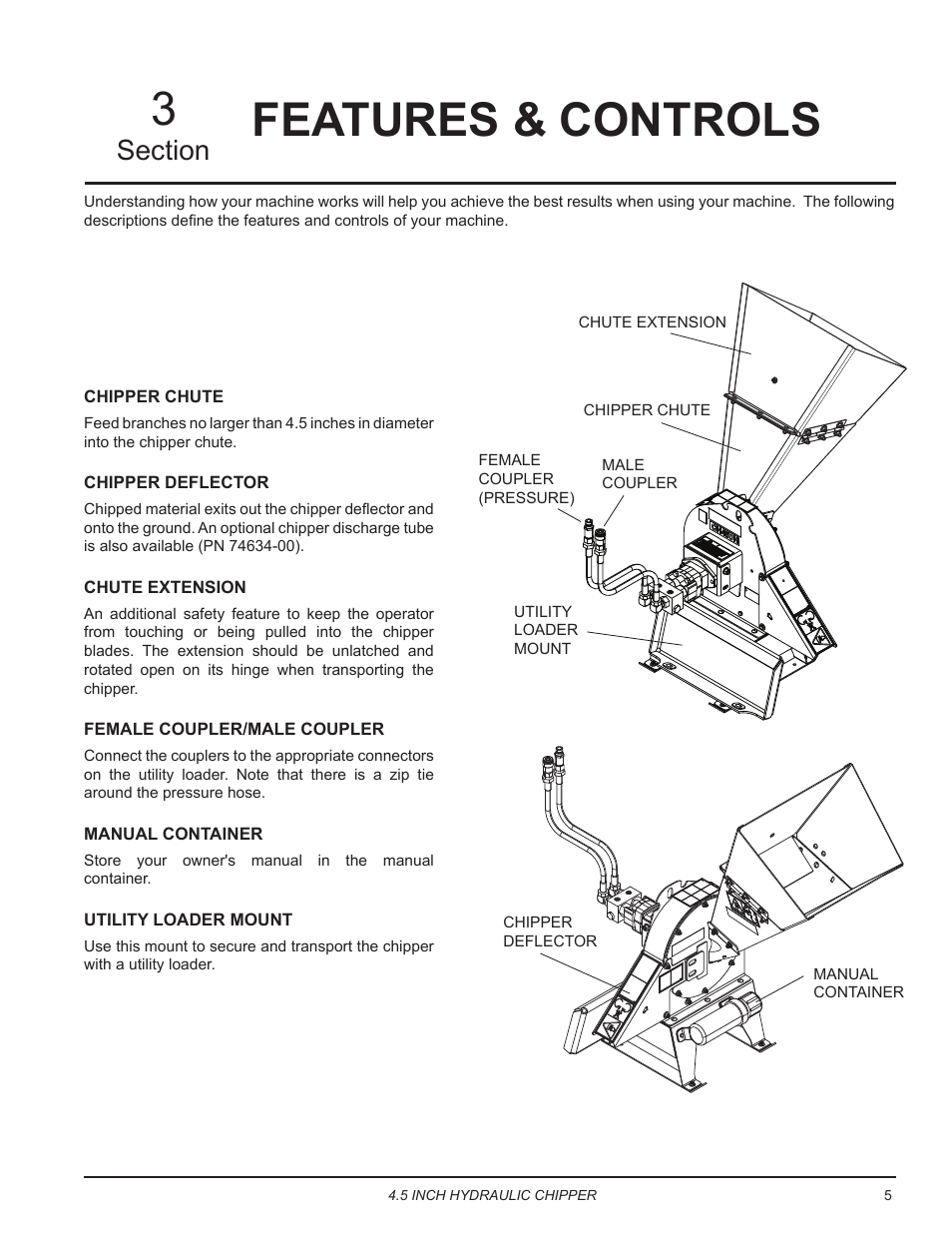 Features & controls | Echo CH450H Owners Manual v.2 User Manual | Page 9 / 27