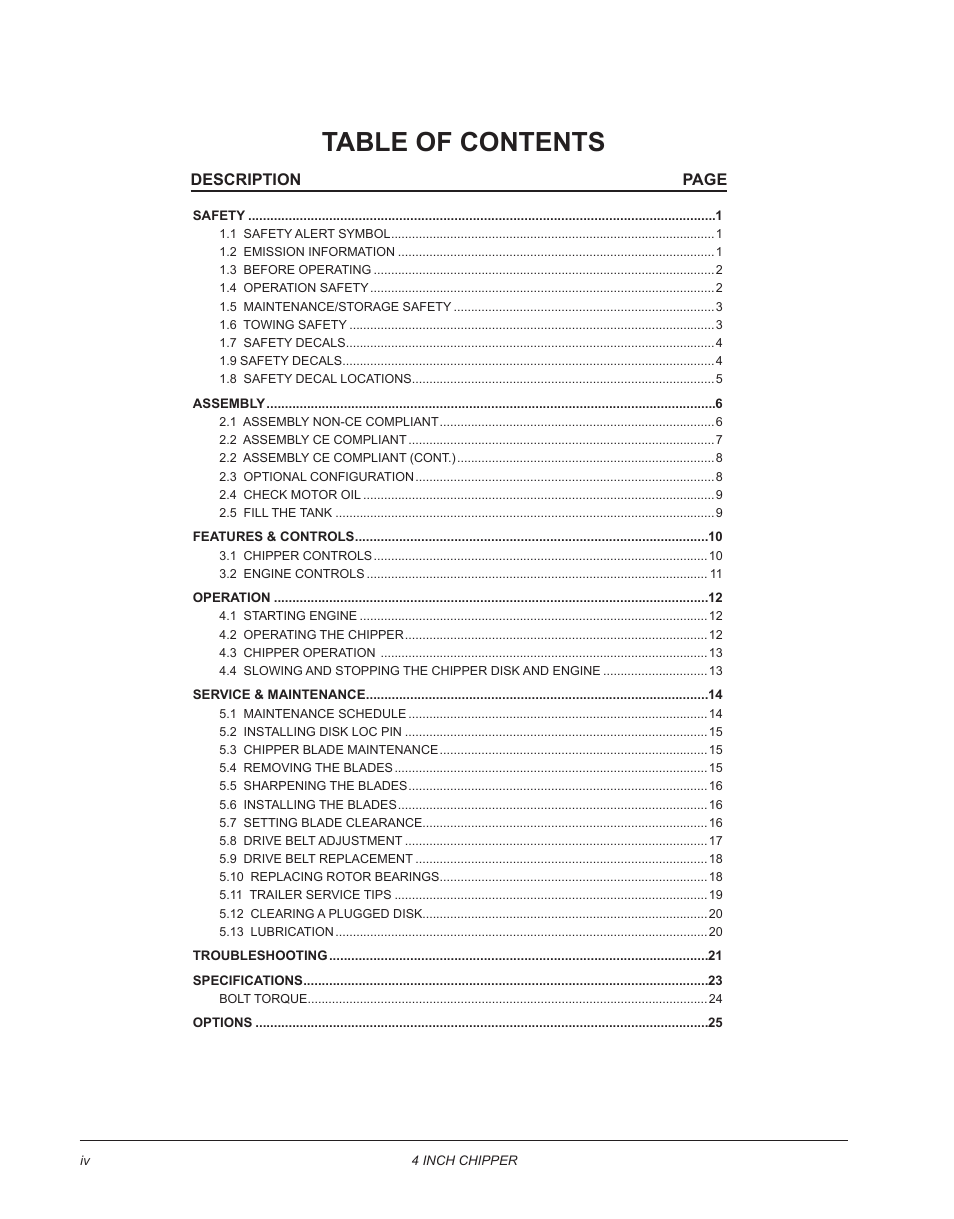 Echo CH4400 Owners Manual v.2 User Manual | Page 4 / 30