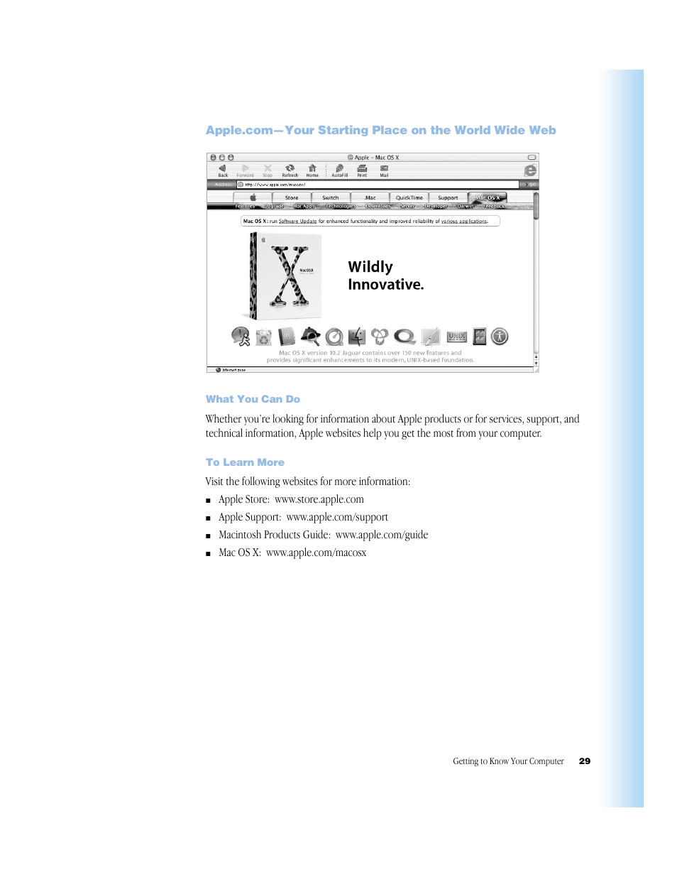 What you can do, To learn more | Apple G4 17-inch User Manual | Page 29 / 104