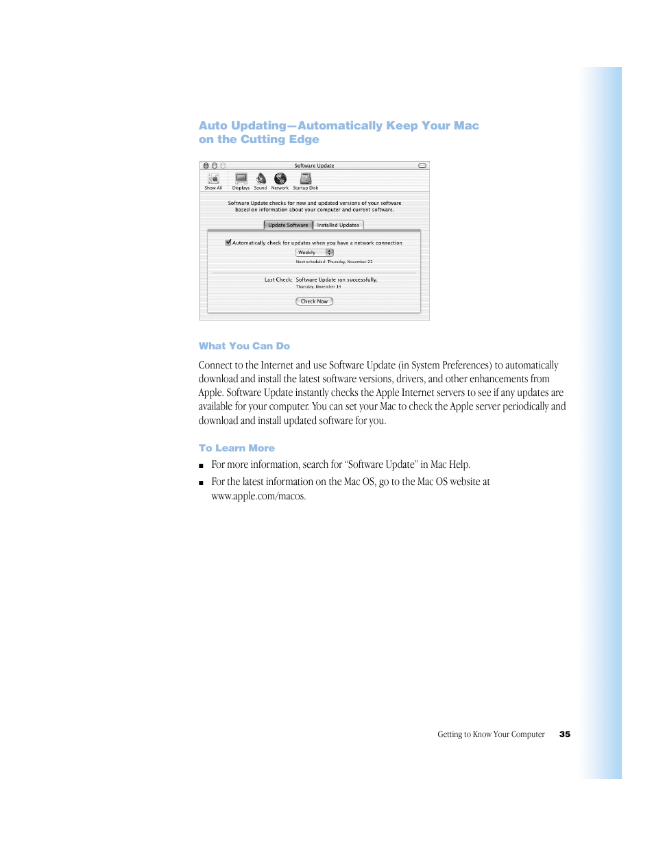 What you can do, To learn more | Apple G4 17-inch User Manual | Page 35 / 104