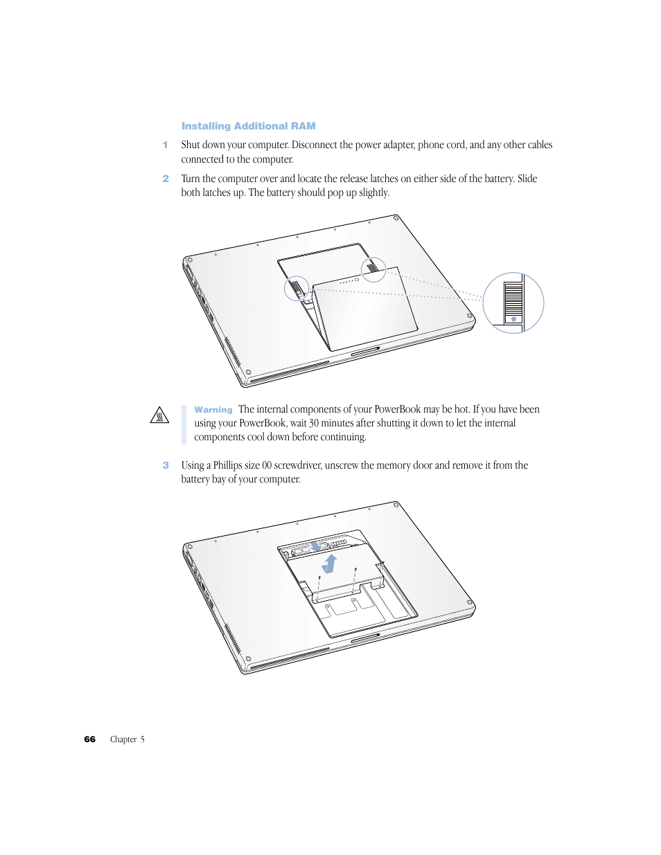 Installing additional ram | Apple G4 17-inch User Manual | Page 66 / 104