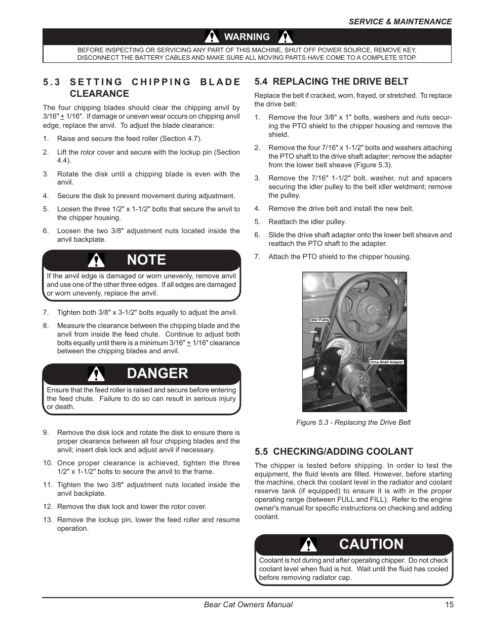 Danger, Caution | Echo 7812086 Owners Manual v.2 User Manual | Page 19 / 28