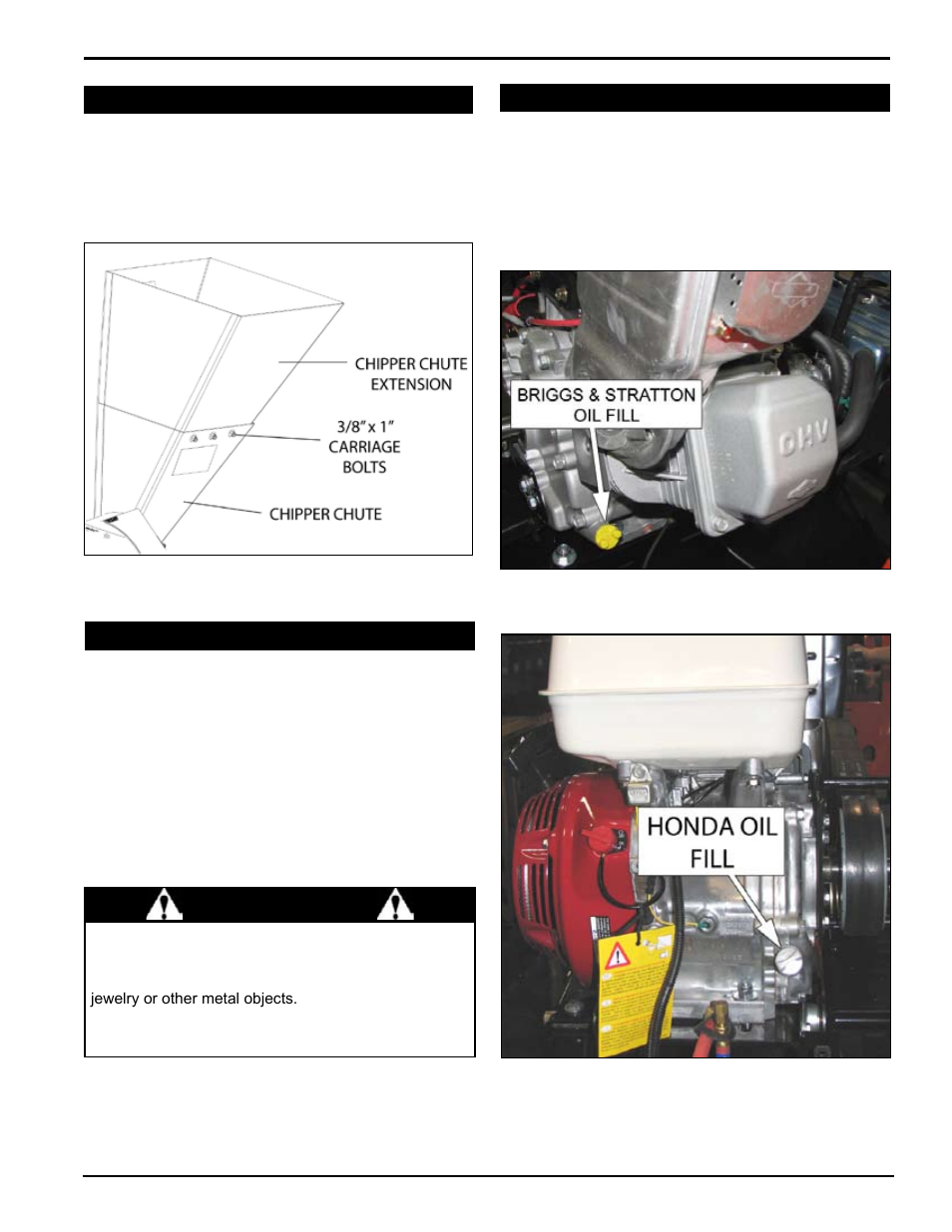 Warning | Echo 77412 Owners Manual v.5 User Manual | Page 17 / 42