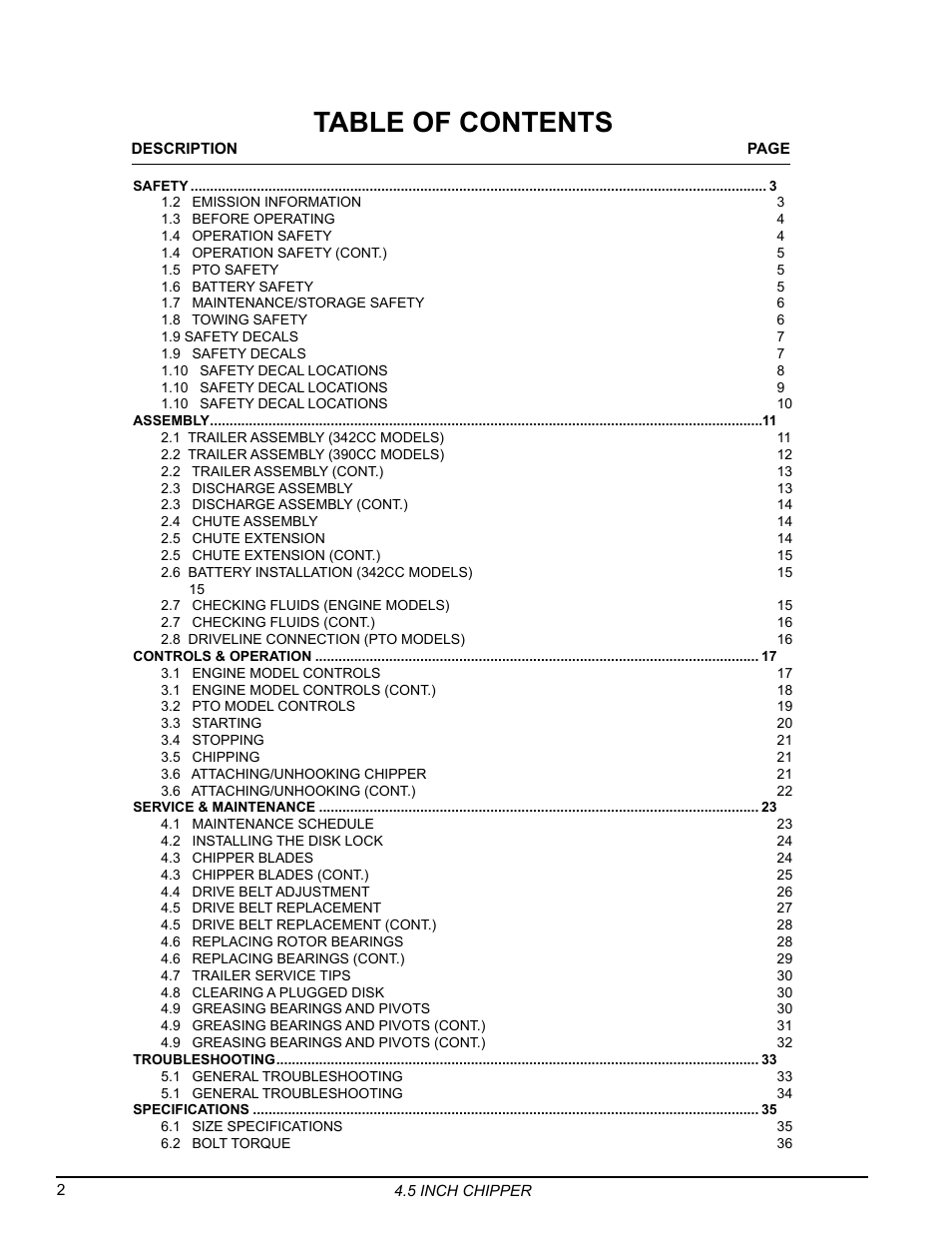 Echo 77412 Owners Manual v.4 User Manual | Page 4 / 43