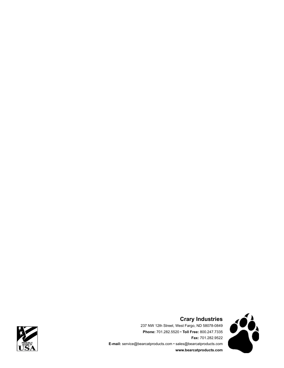 Crary industries | Echo 77412 Owners Manual v.4 User Manual | Page 43 / 43