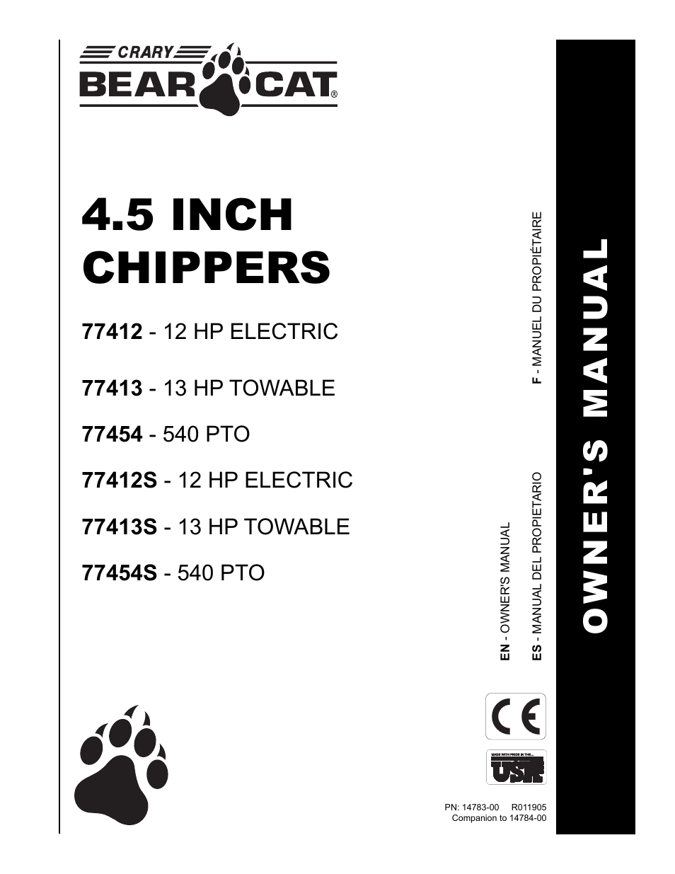 Echo 77412 Owners Manual v.3 User Manual | 94 pages