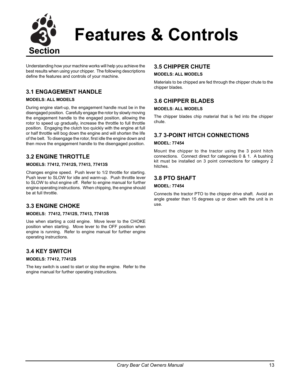 Features & controls 3 | Echo 77412 Owners Manual v.3 User Manual | Page 15 / 94