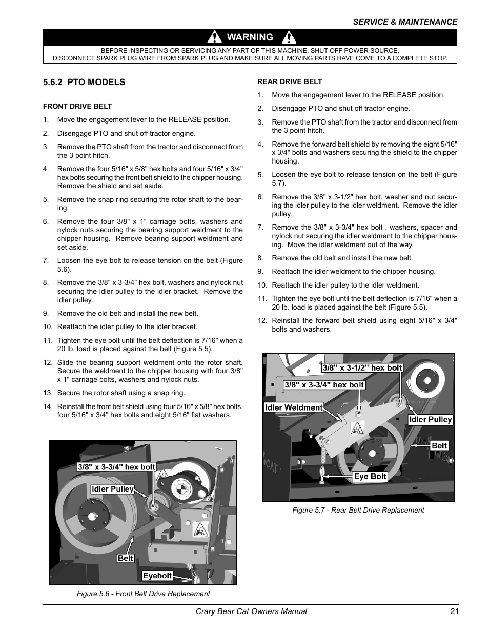 Warning | Echo 77412 Owners Manual v.3 User Manual | Page 23 / 94