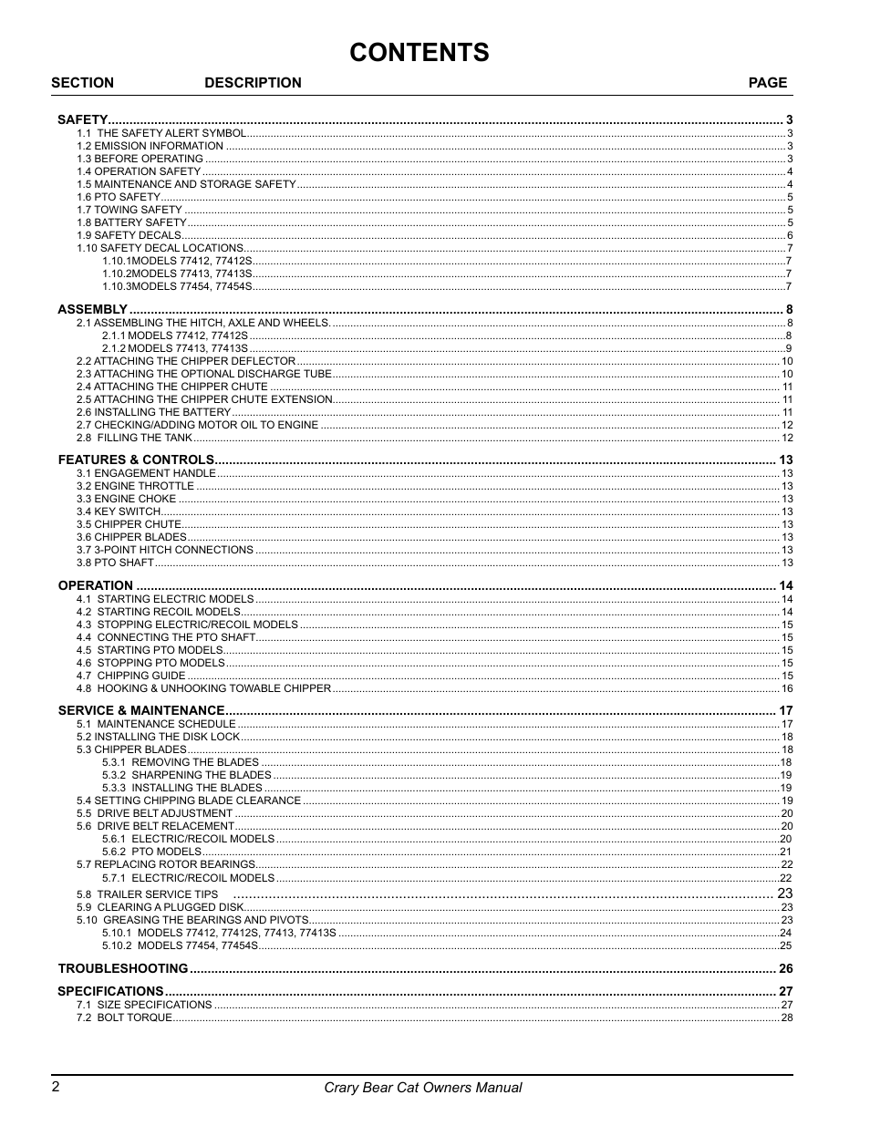 Echo 77412 Owners Manual v.3 User Manual | Page 4 / 94