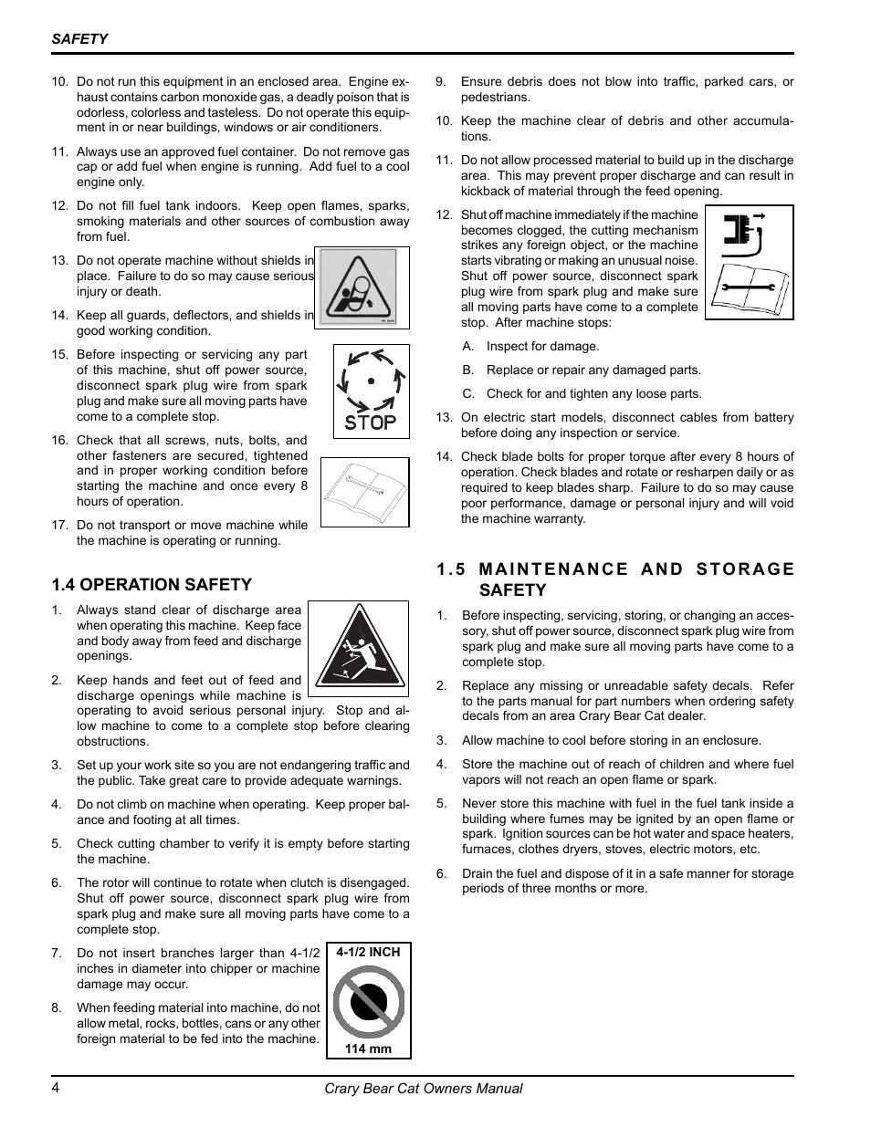 4 operation safety | Echo 77412 Owners Manual v.3 User Manual | Page 6 / 94