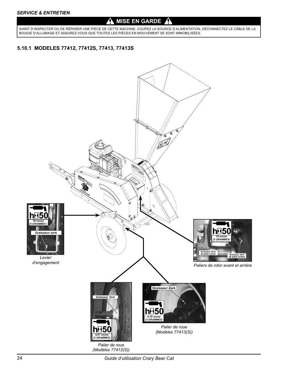 Mise en garde | Echo 77412 Owners Manual v.3 User Manual | Page 86 / 94
