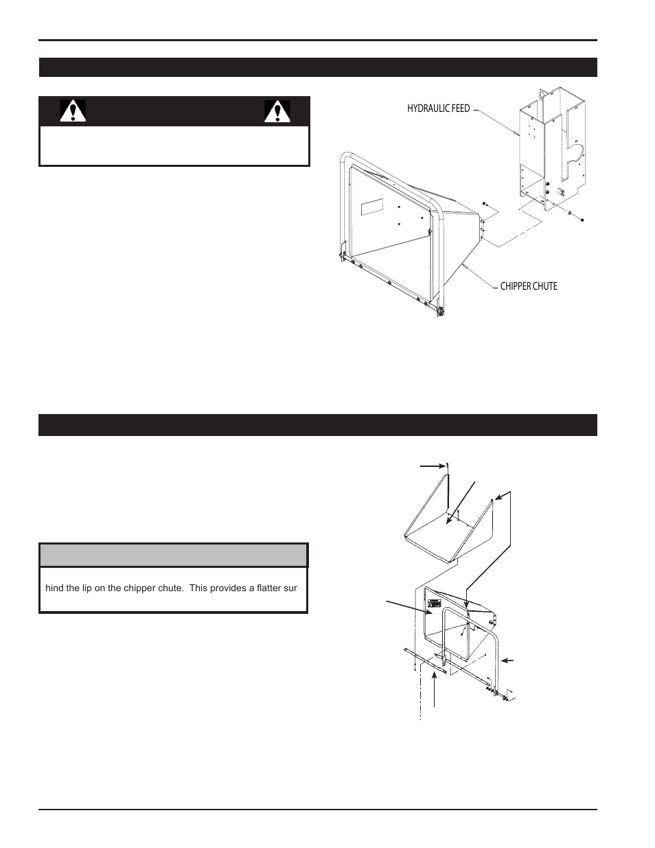 Warning, 9 chute extension tray, 8 chipper chute | Echo 76824 Owners Manual v.2 User Manual | Page 14 / 39