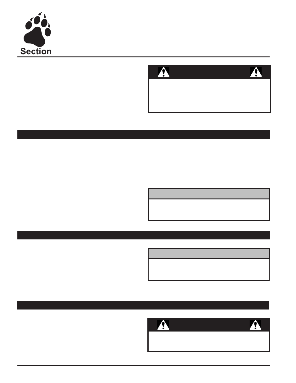 Operation, Warning | Echo 76824 Owners Manual v.2 User Manual | Page 18 / 39