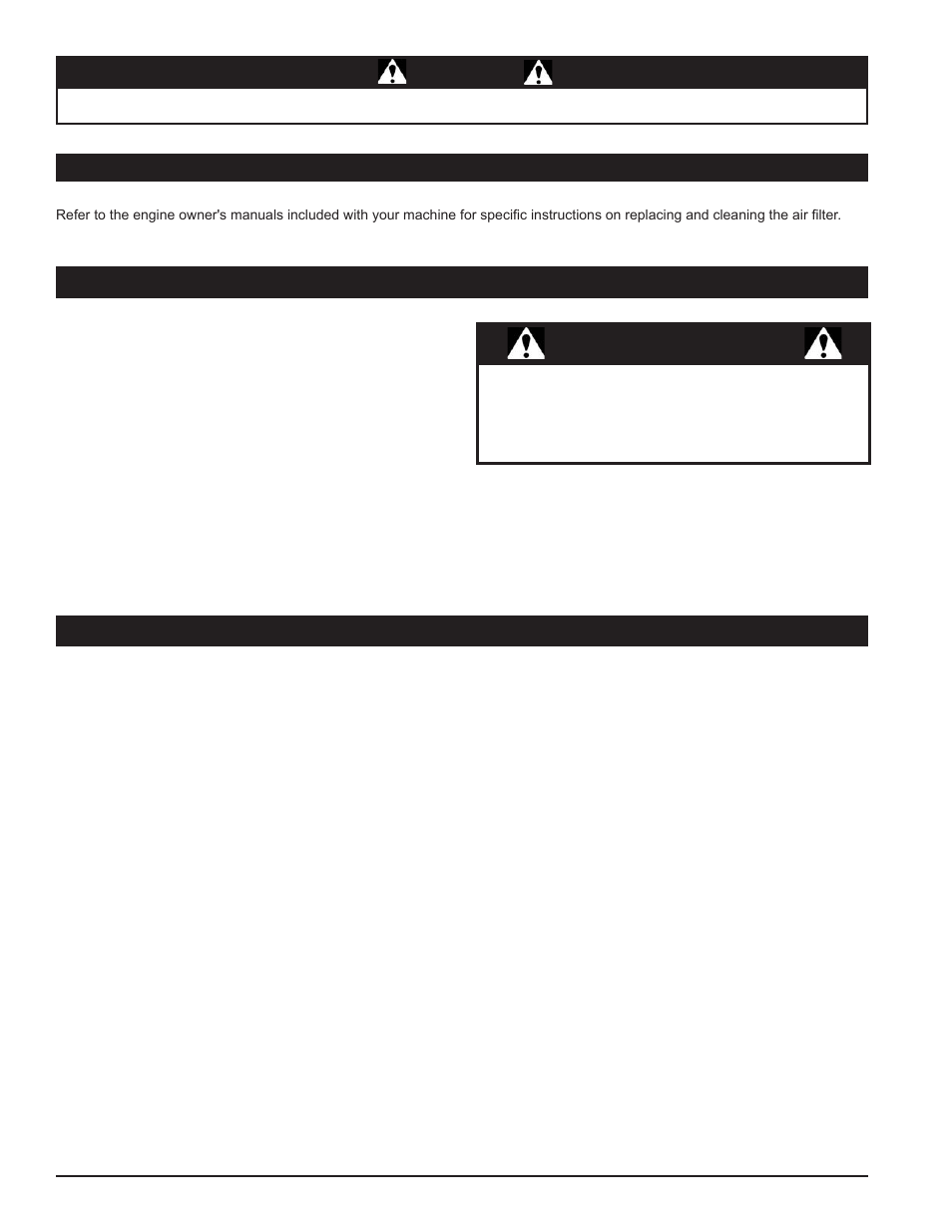 Warning | Echo 76824 Owners Manual v.2 User Manual | Page 26 / 39