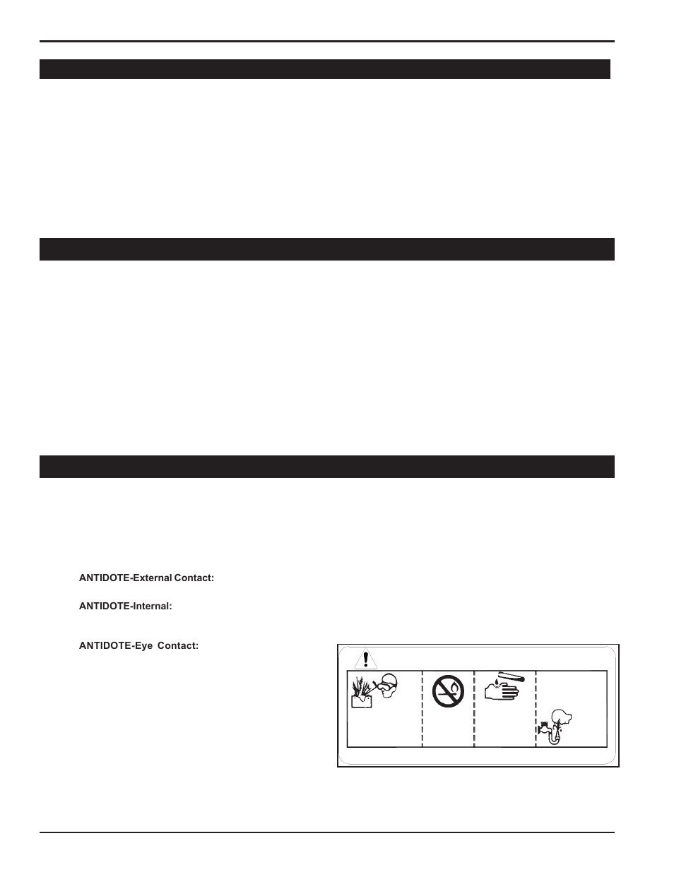 Danger / poison, 7 towing safety, 8 battery safety | 6 maintenance and storage safety | Echo 76824 Owners Manual v.2 User Manual | Page 8 / 39