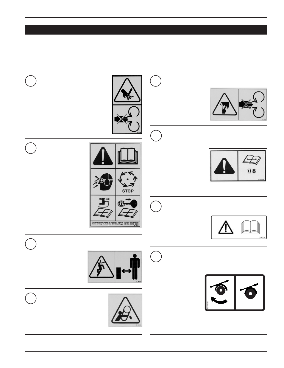 9 safety decals | Echo 76824 Owners Manual v.2 User Manual | Page 9 / 39