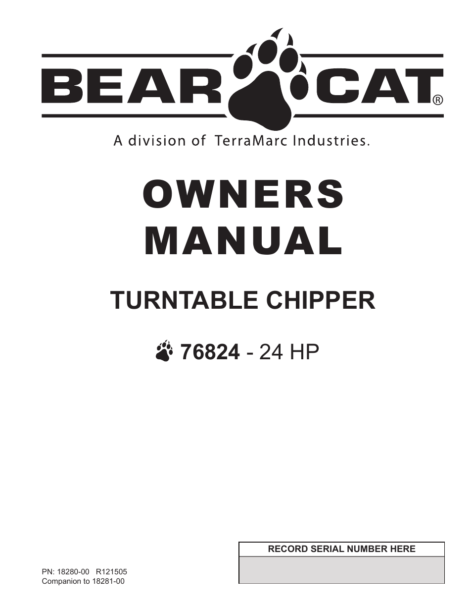 Echo 76824 Owners Manual v.1 User Manual | 31 pages