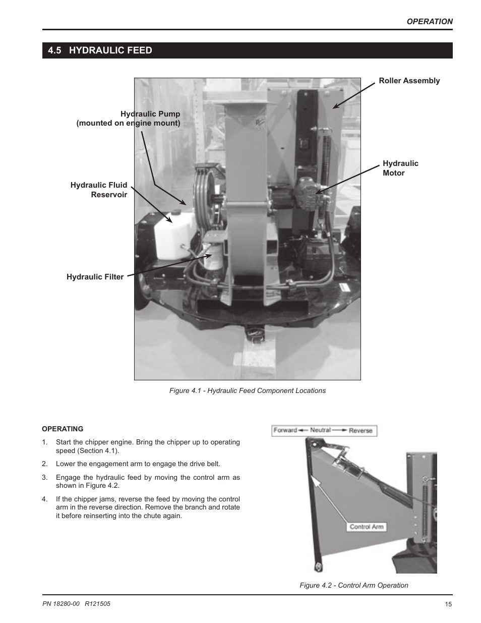 5 hydraulic feed | Echo 76824 Owners Manual v.1 User Manual | Page 17 / 31