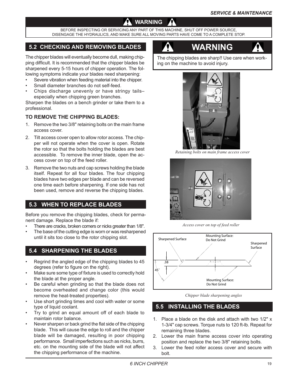 Warning | Echo 76624 Owners Manual v.3 User Manual | Page 21 / 33