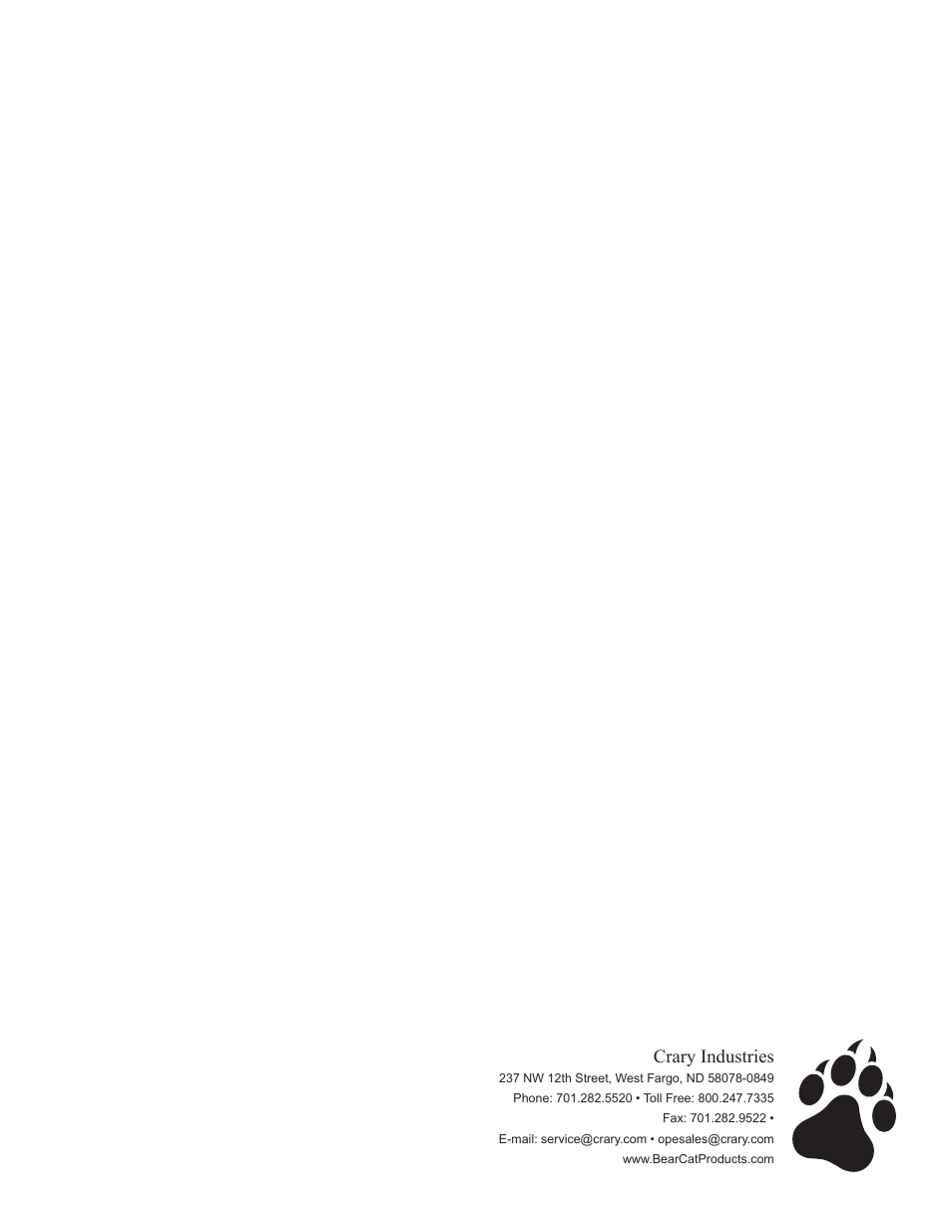 Crary industries | Echo 76624 Owners Manual v.2 User Manual | Page 32 / 32