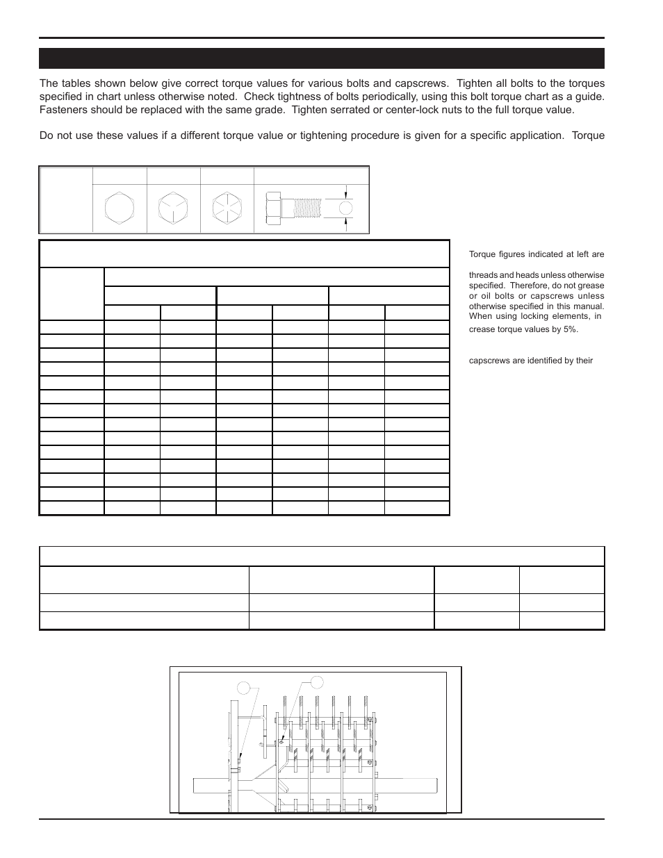 2 bolt torque, Sae 2 bolt diameter "a" sae 5 sae 8 | Echo 76628S User Manual | Page 32 / 34