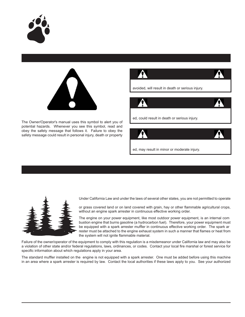 Safety, Caution, Warning | Danger | Echo 76628S User Manual | Page 5 / 34